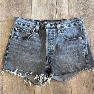 Women's Levi’s 501 Original Gray Denim Shorts- Size 27